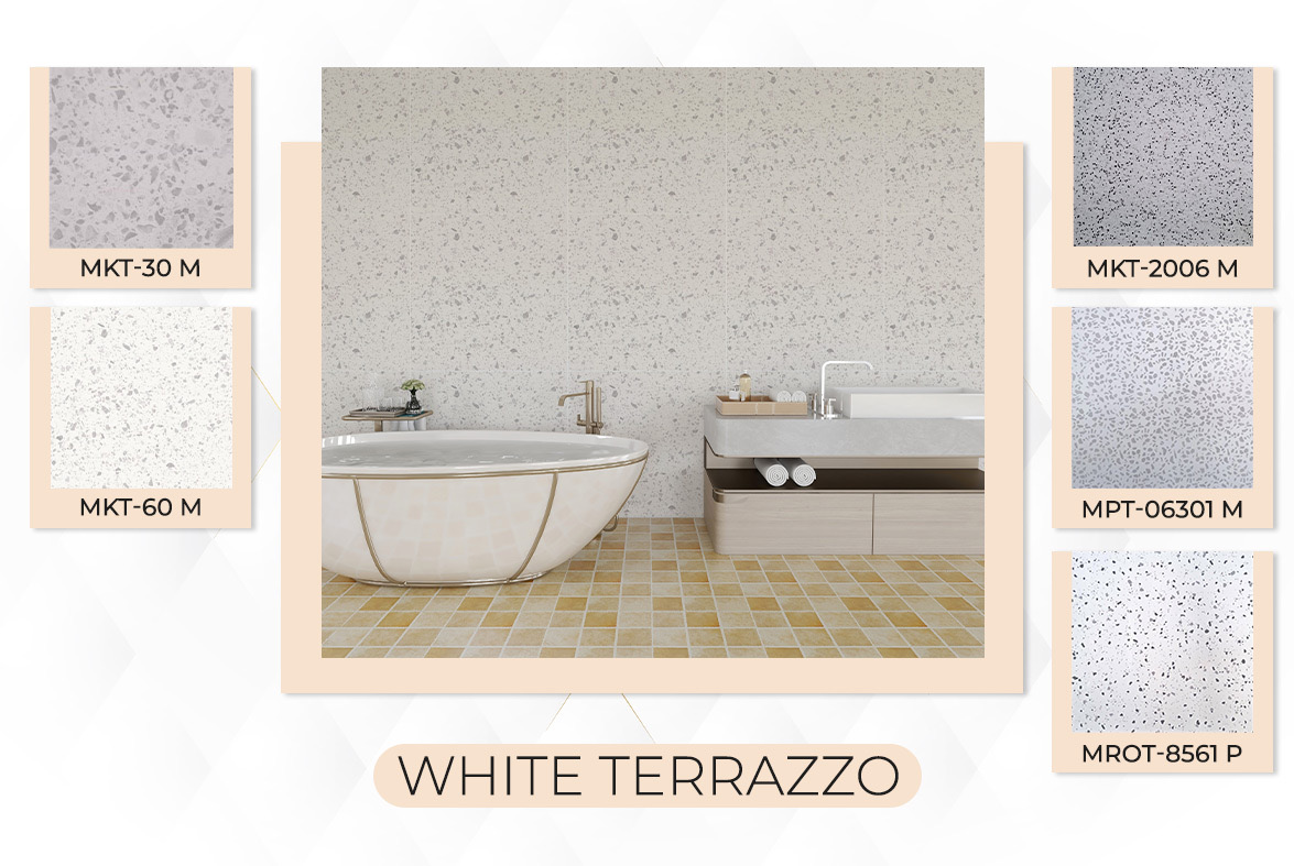 WHITE TERRAZZO